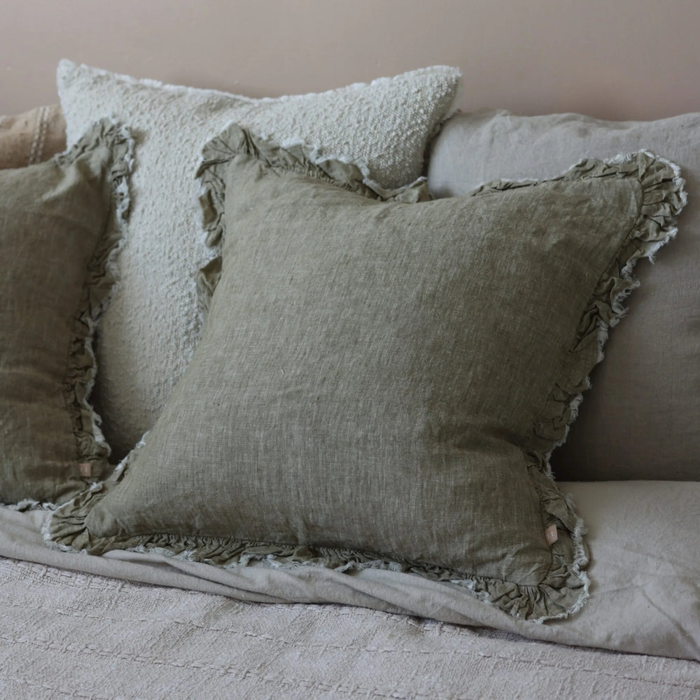The Pink & Olive Cushion Combination