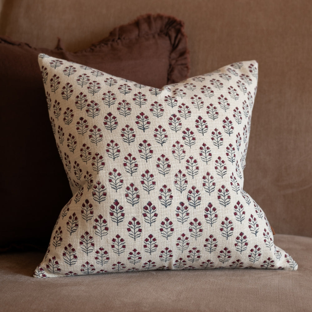 Ivy Floral Print Cushion 45x45