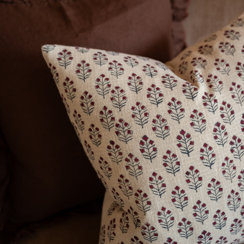 Ivy Floral Print Cushion 45x45