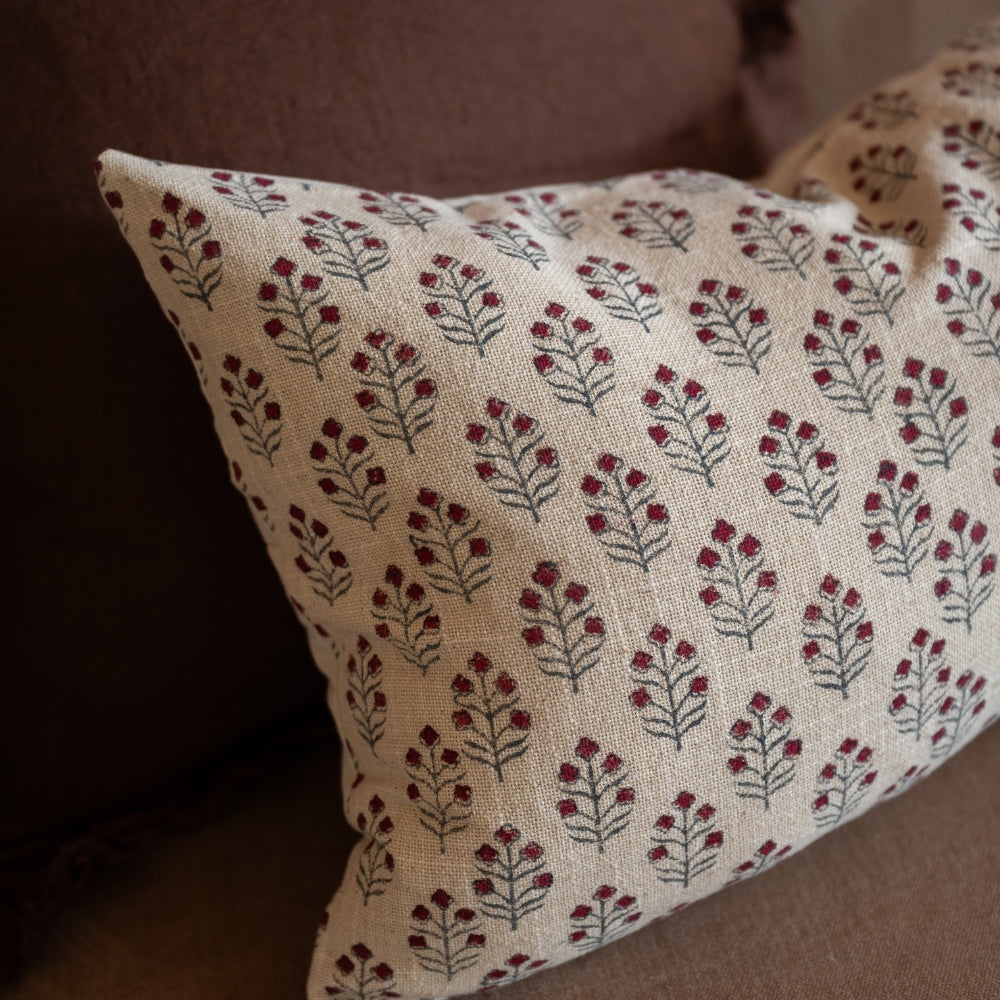 Ivy Floral Print Cushion 50x30