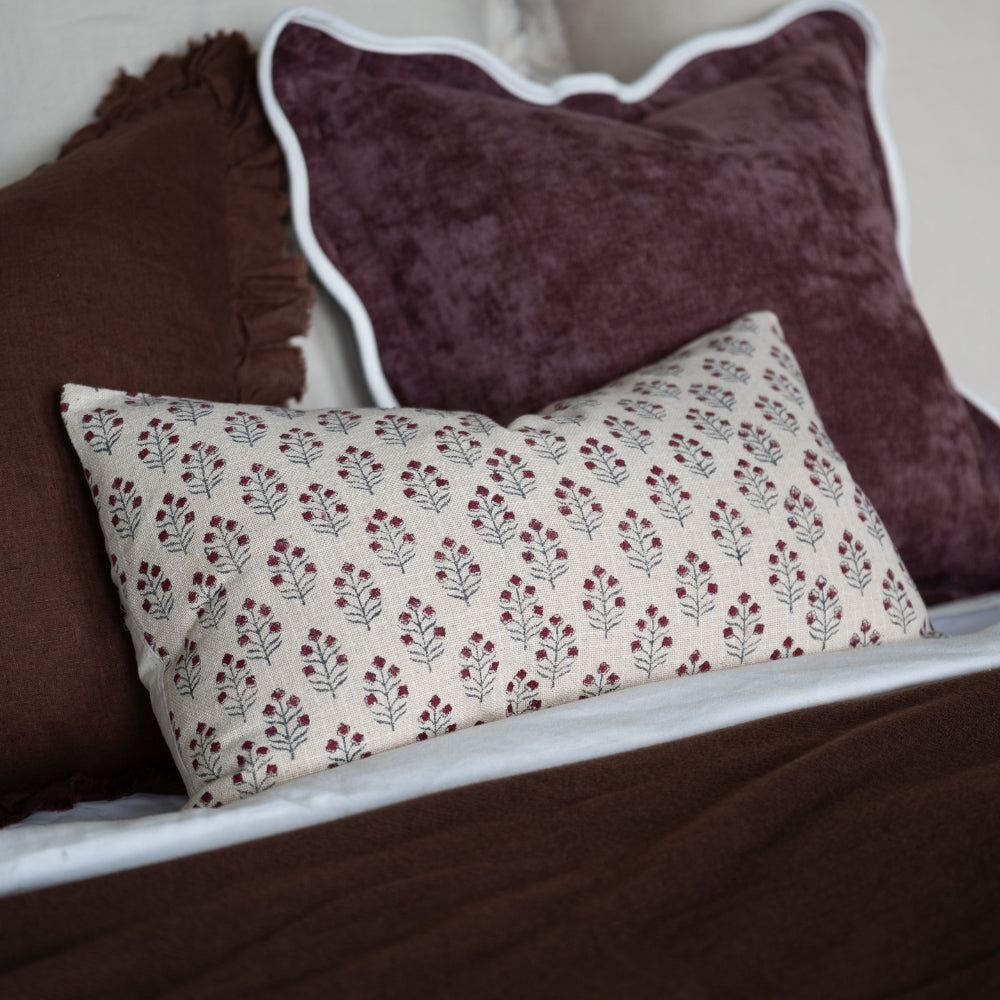 Ivy Floral Print Cushion 50x30