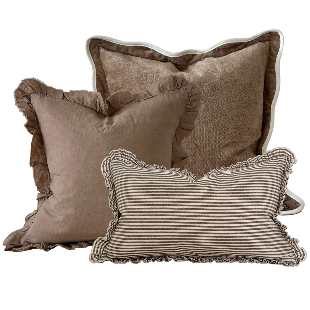 The Chloe Coffee Brown Cushion Combination