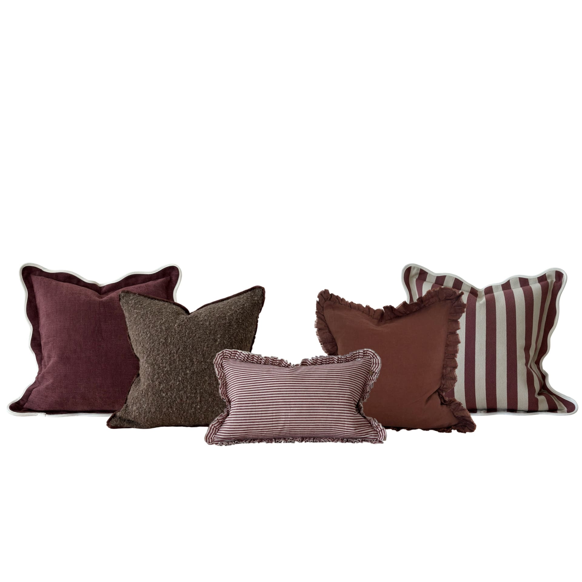 The Plum & Brown Cushion Combination