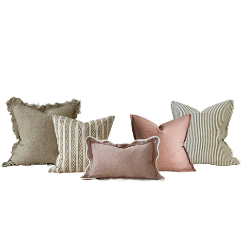 The Pink & Olive Cushion Combination