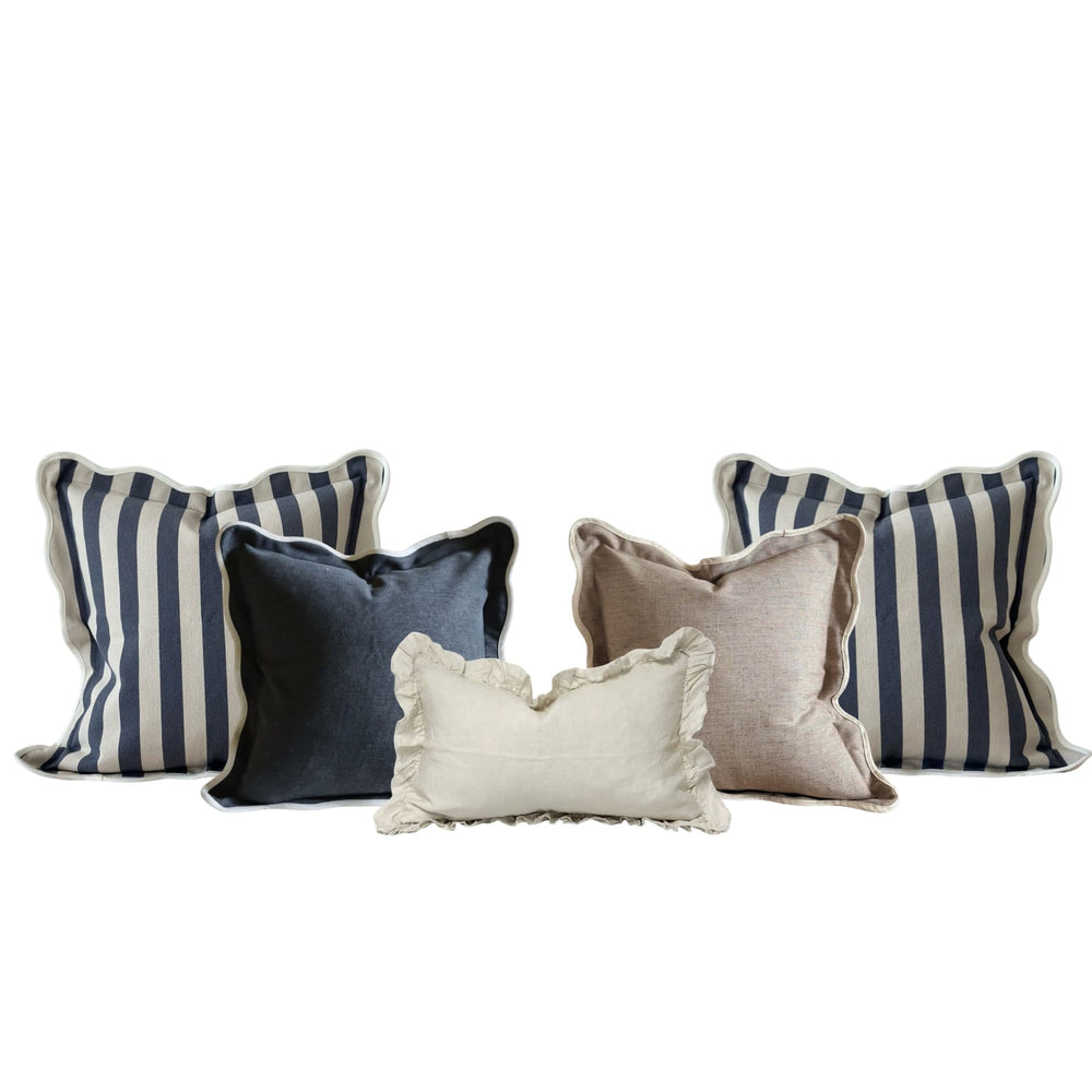 The Navy Stripe Cushion Combination