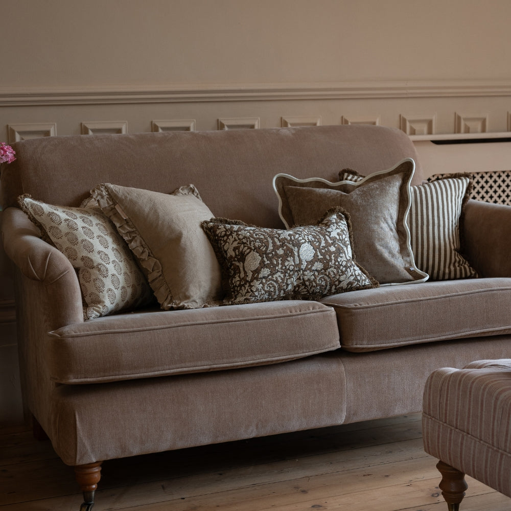 Sadie Brown Print Cushion 50x30