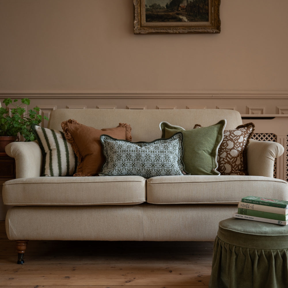 Sadie Rust Print Cushion 45x45