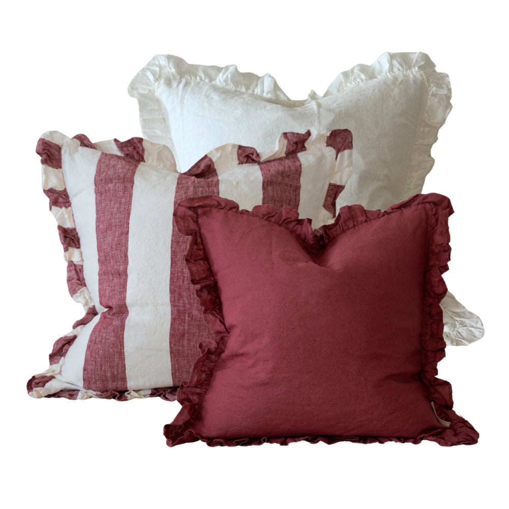The Christmas Burgundy Cushion Combination