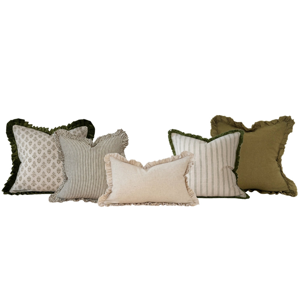 The Christmas Olive Cushion Combination