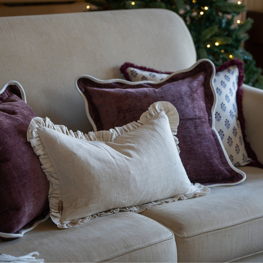 The Christmas Plum Cushion Combination