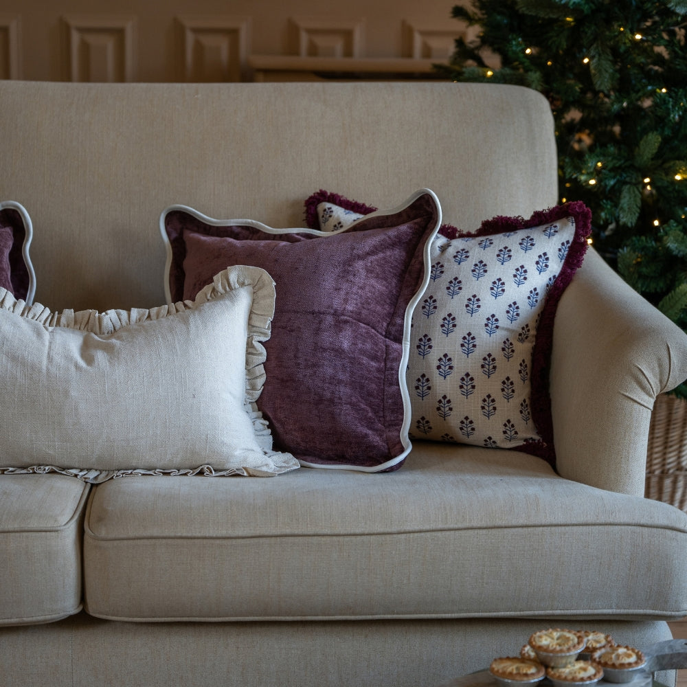 The Christmas Plum Cushion Combination