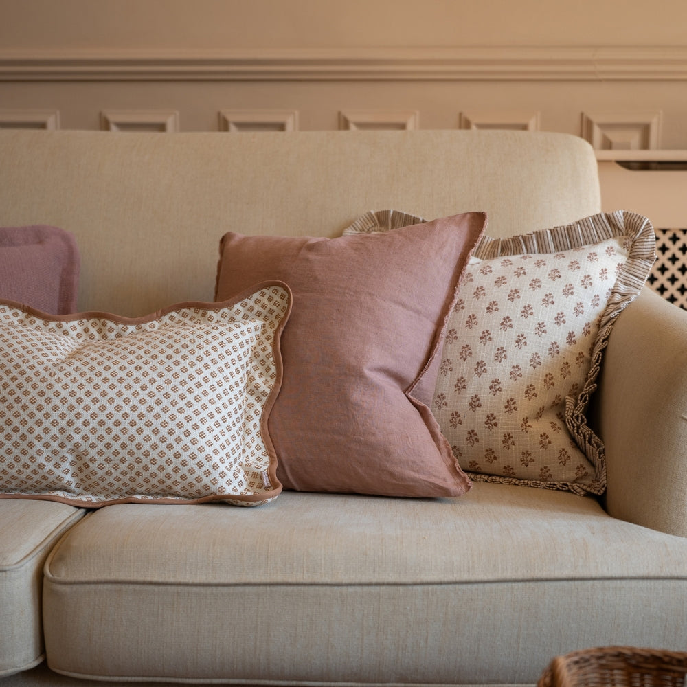 The Floral Dusty Pink Cushion Combination