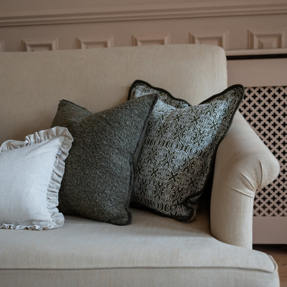 The Olive Floral Cushion Combination