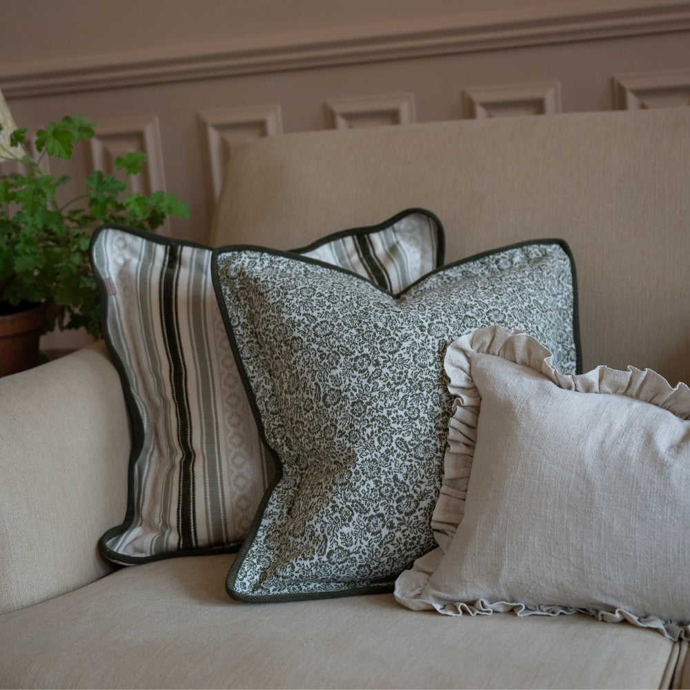 The Olive Floral Cushion Combination