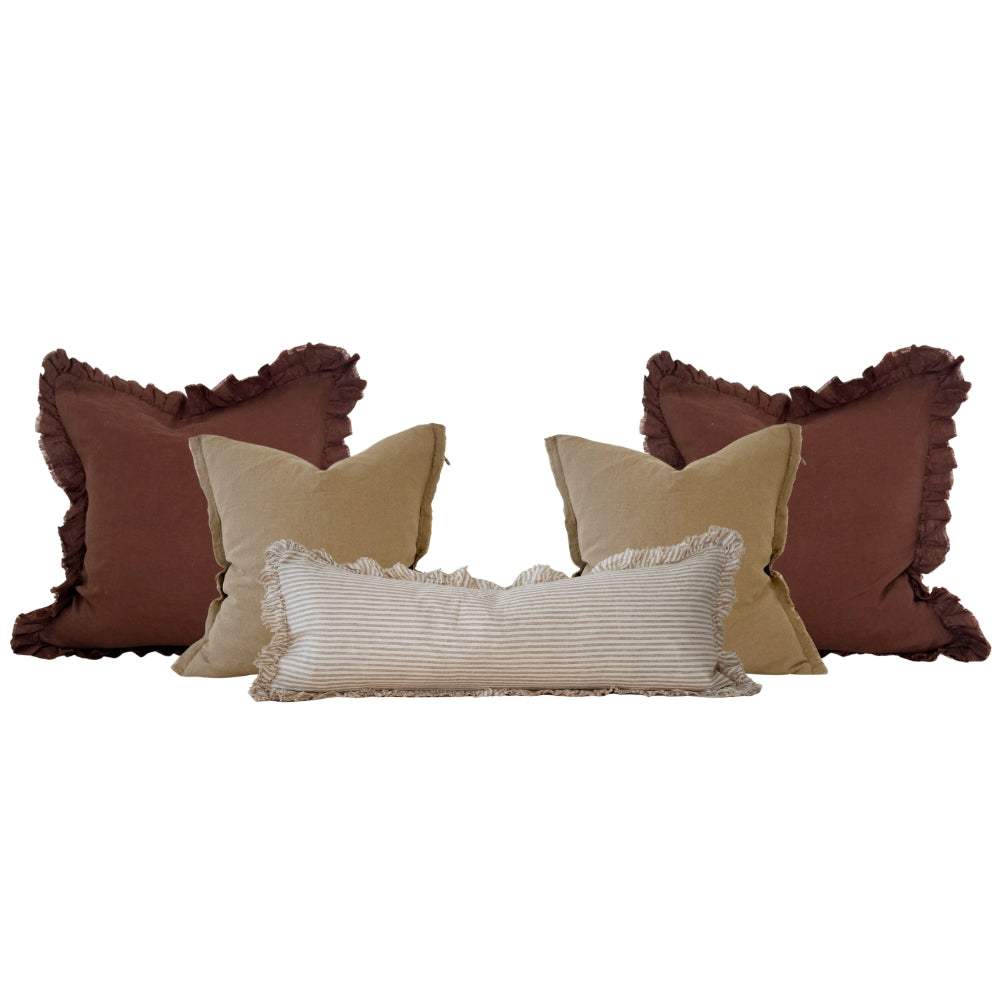 The Soft Dark Brown Cushion Combination