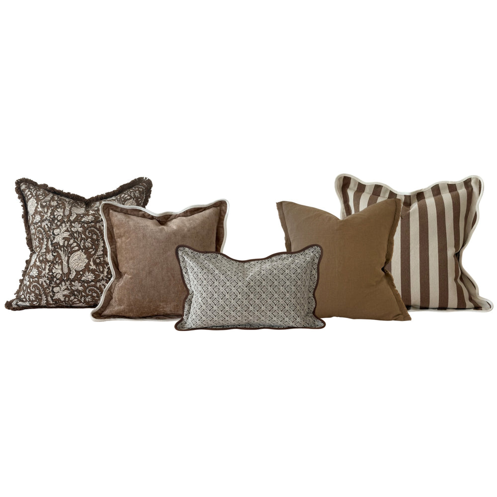 The Toffee Brown Cushion Combination