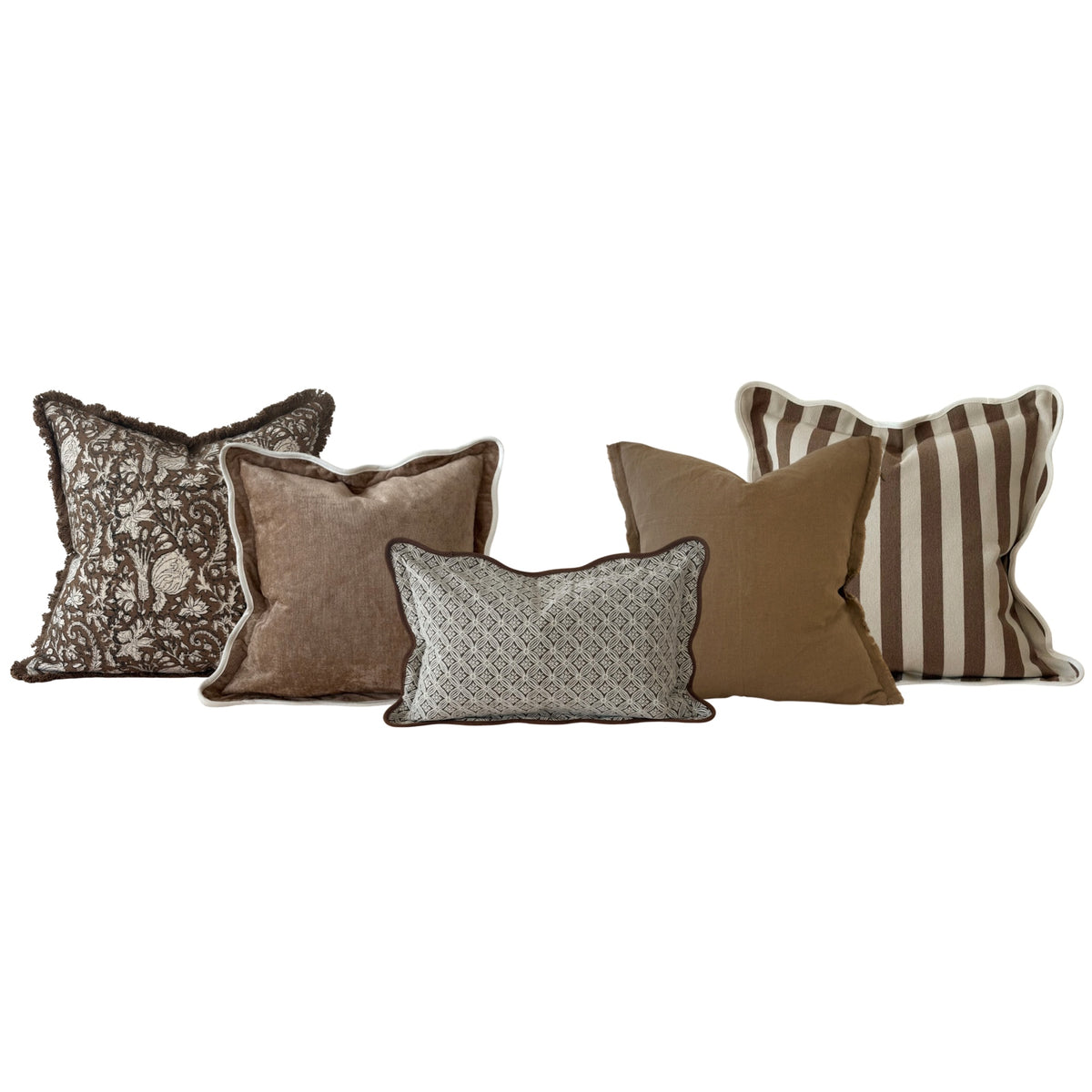 The Toffee Brown Cushion Combination