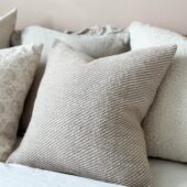 Dixie Beige Textured Cushion