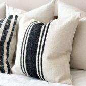 India Black & Cream Cushion