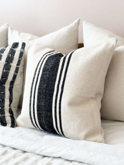 India Black & Cream Cushion