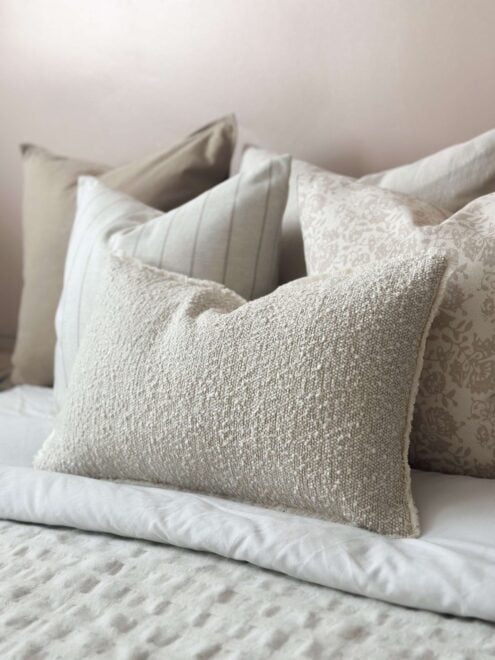 Sofia Cream Boucle Cushion 50×30