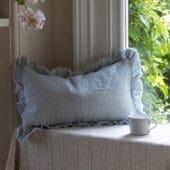 Hallie Dusty Blue Cushion 50x30