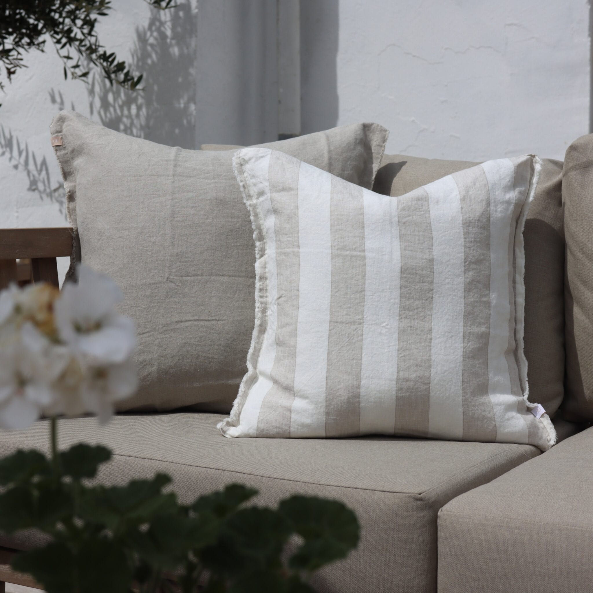 what cushions go with a light grey sofa?