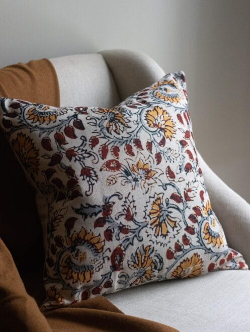 Francesca Abstract Floral Cushion