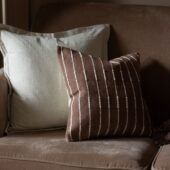 India Plum Stripe Cushion