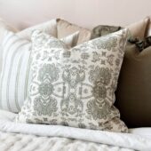 Aria Khaki Print Cushion