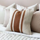 India Rust & Cream Cushion