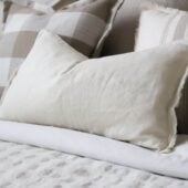 Esmee Cream Linen Cushion 50x30