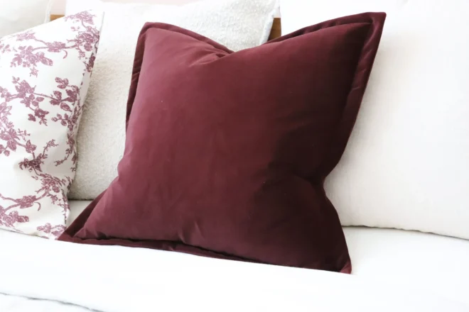 Emma Plum Velvet Cushion