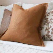 Esmee Rust Linen Cushion