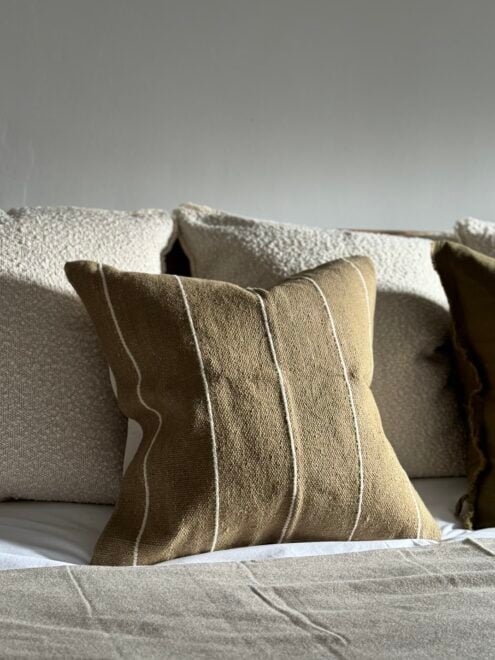 India Olive Green Cushion