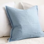 Esmee Light Blue Linen Cushion