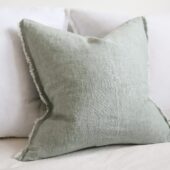 Esmee Washed Teal Linen Cushion