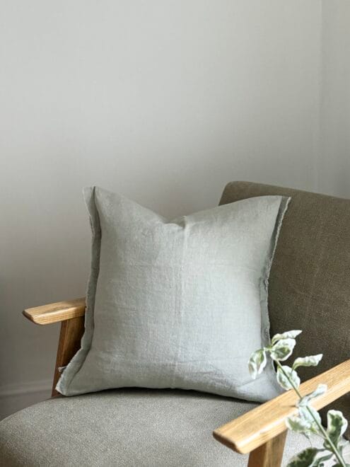 Esmee Dusty Sage Linen Cushion