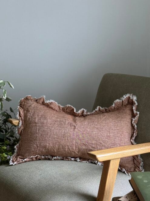 Hallie Washed Rust Cushion 50×30