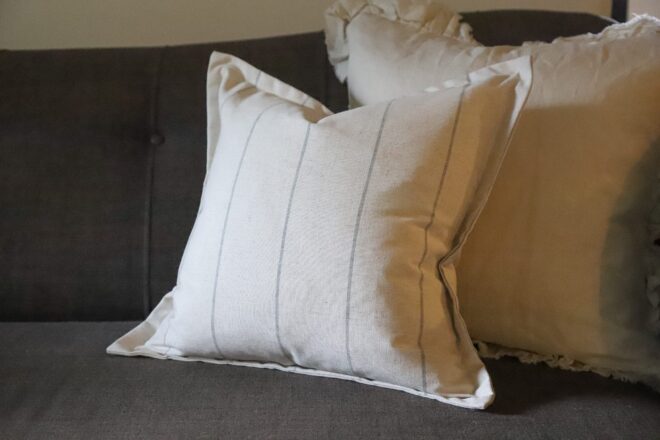 Freya Cream & Grey Cushion