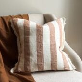 Esmee Rust Wide Stripe Cushion