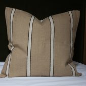 India Beige, Black & Cream Cushion 65x65