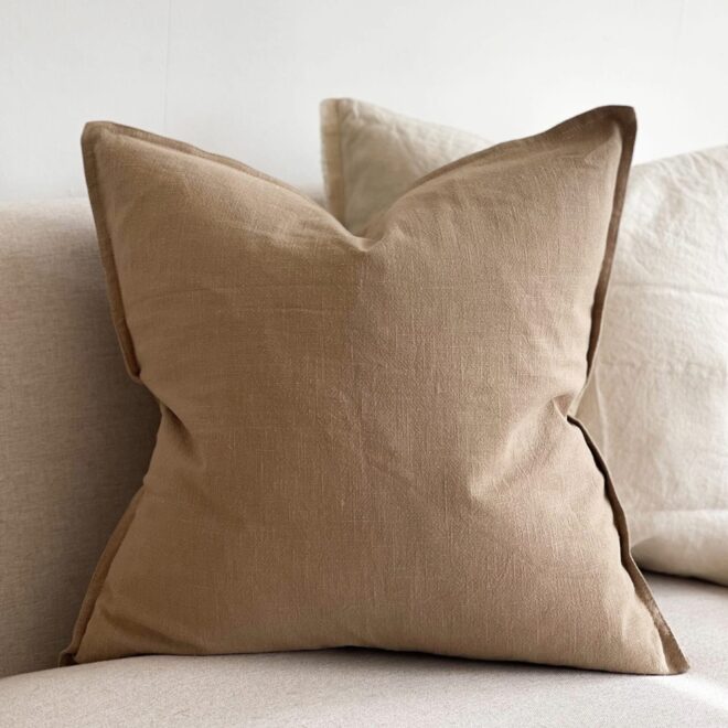 Layla Beige/Olive Cushion
