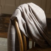 Soft Brown Check Throw