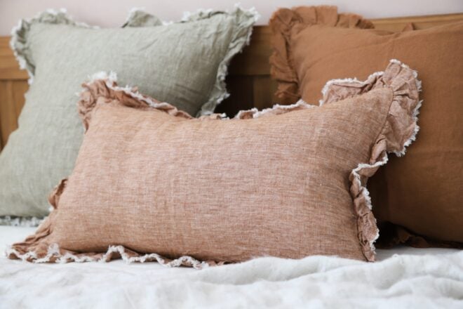 Hallie Washed Rust Cushion 50×30