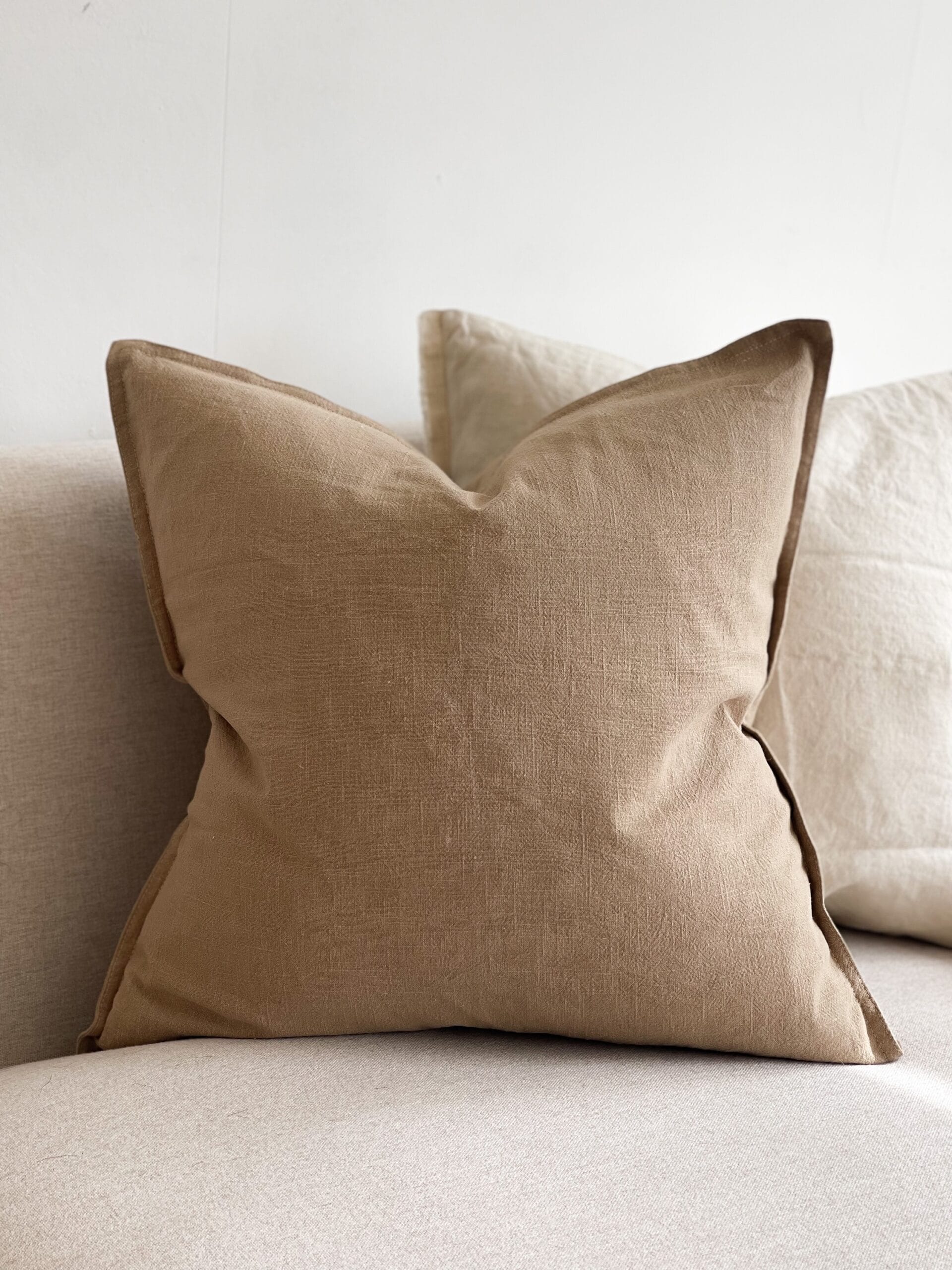 Layla Beige Olive Cushion Ellenvale Interiors