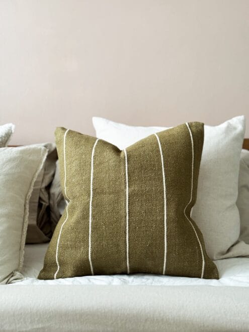 India Olive Green Cushion