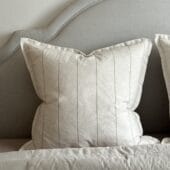 Freya Cream & Beige Stripe Cushion 65x65