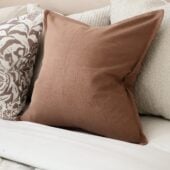 Layla Terracotta Linen Cushion