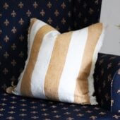 Esmee Mustard Wide Stripe Cushion